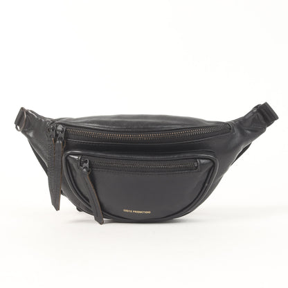 カウハイドレザー ウエストパック / ウエストバッグ(Leather Waist Pack)