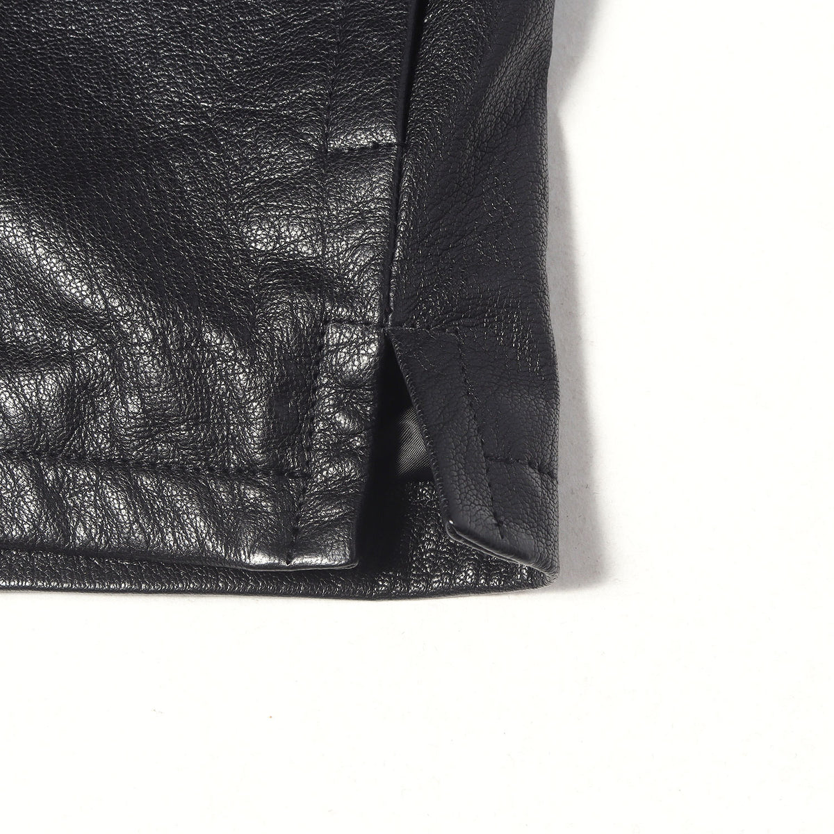 ゴートスキンレザー カバーオール型 ジップ ジャケット(COVERALL SHIRT)