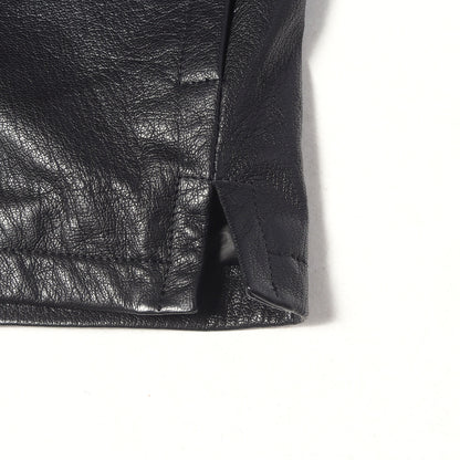 ゴートスキンレザー カバーオール型 ジップ ジャケット(COVERALL SHIRT)