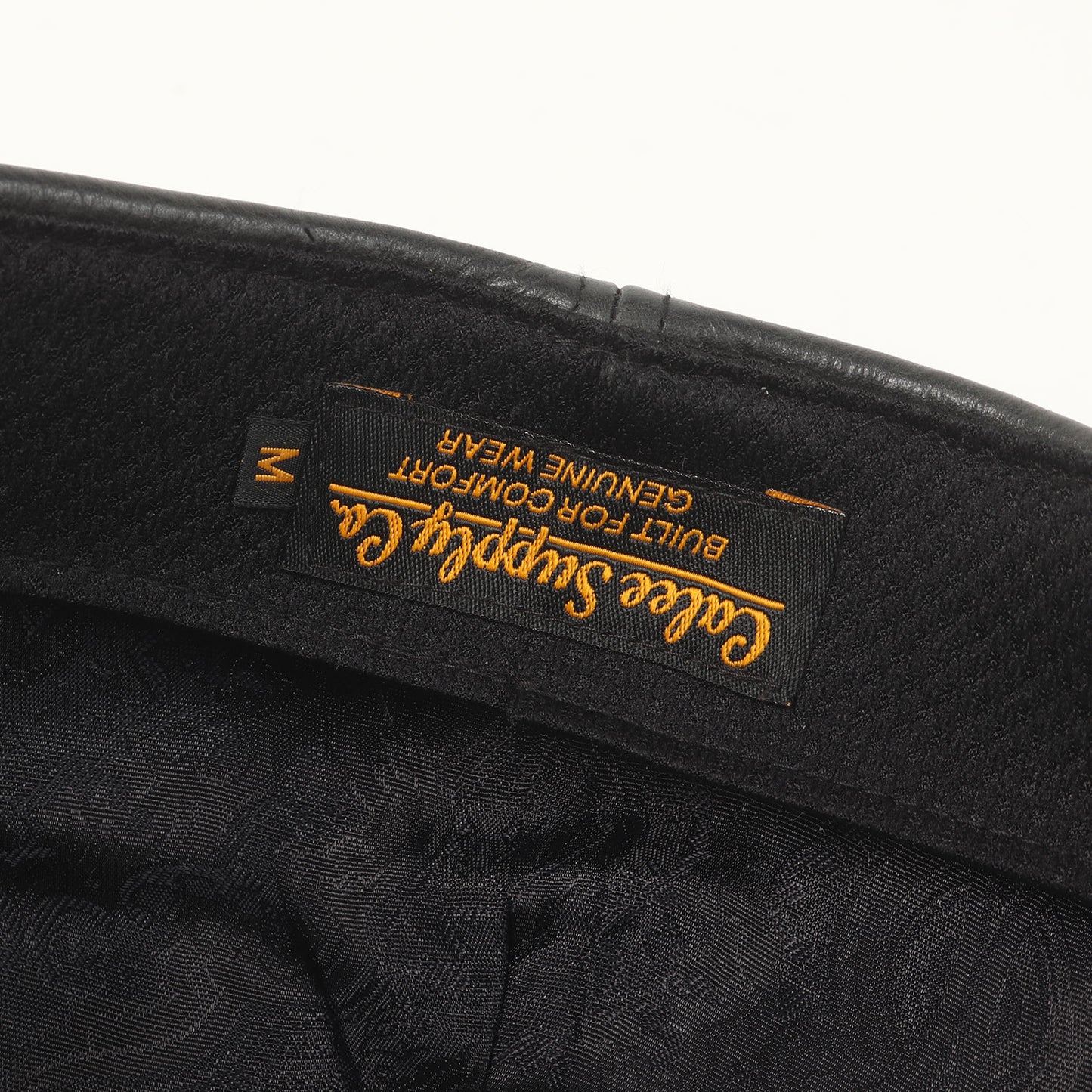 22AW キップレザー 裏地ペイズリー キャスケット(CAL LOGO EMBROIDERY LEATHER CAS)