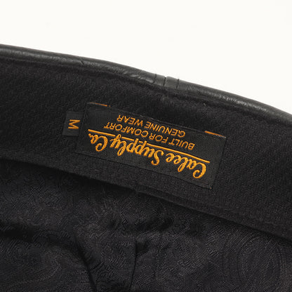 22AW キップレザー 裏地ペイズリー キャスケット(CAL LOGO EMBROIDERY LEATHER CAS)
