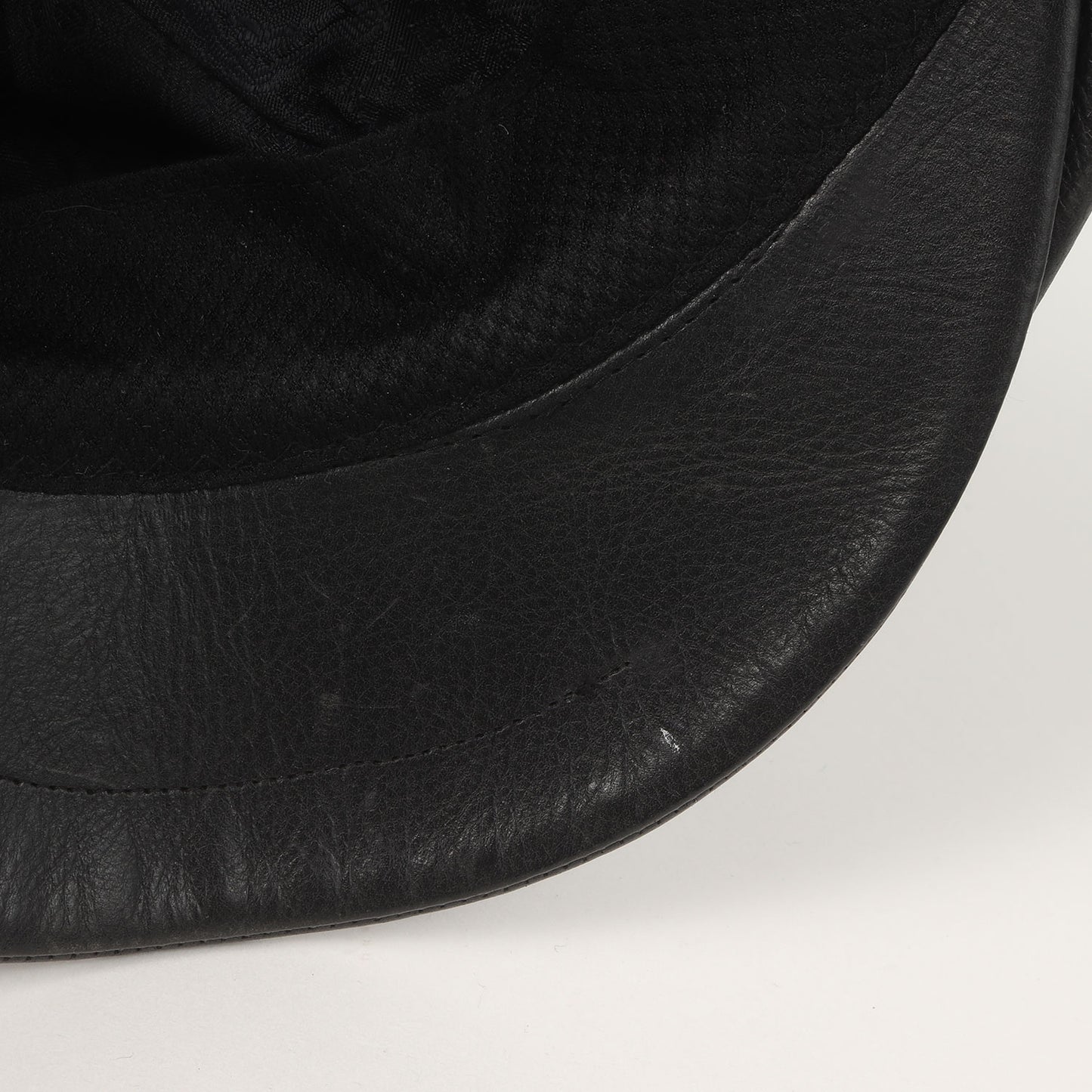 22AW キップレザー 裏地ペイズリー キャスケット(CAL LOGO EMBROIDERY LEATHER CAS)