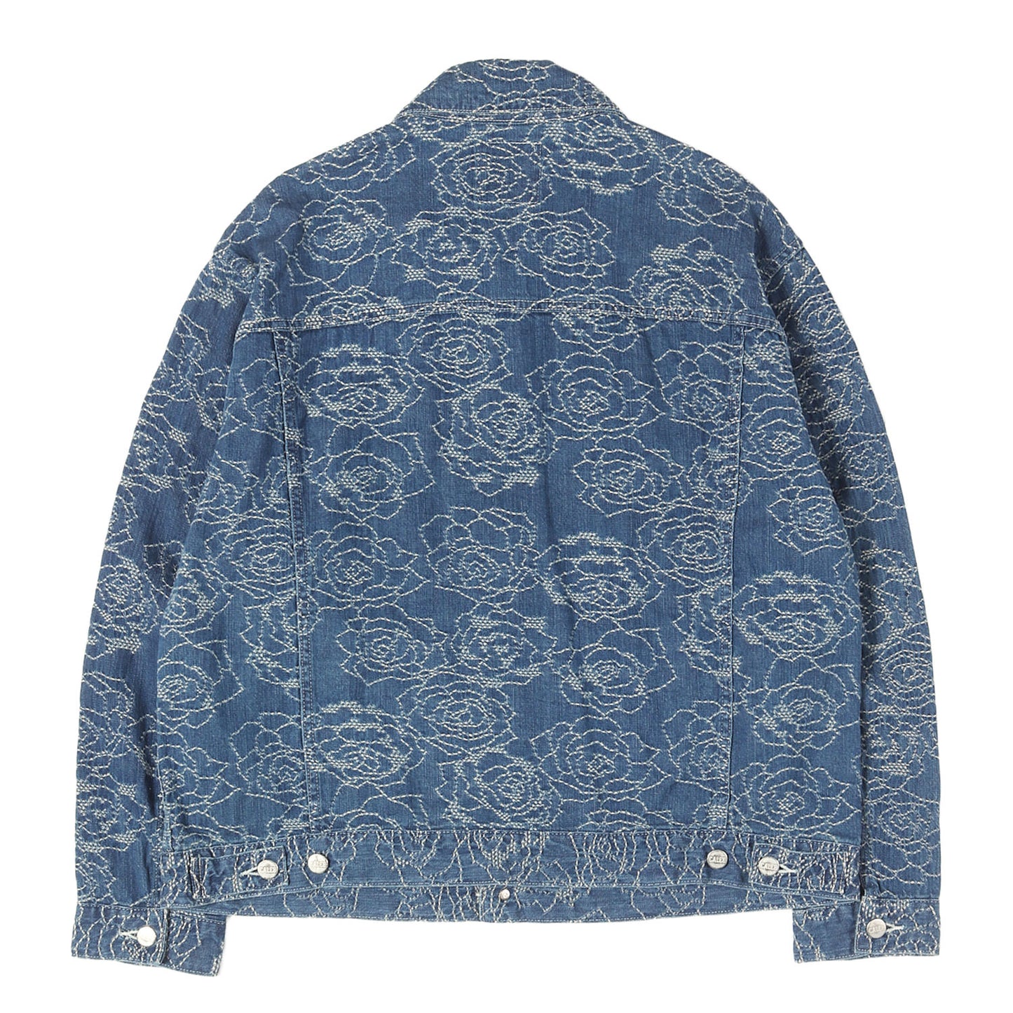 25SS ローズ ジャガード総柄 デニムジャケット(ROSE PATTERN JACQUARD 3RD TYPE DENIM JACKET)