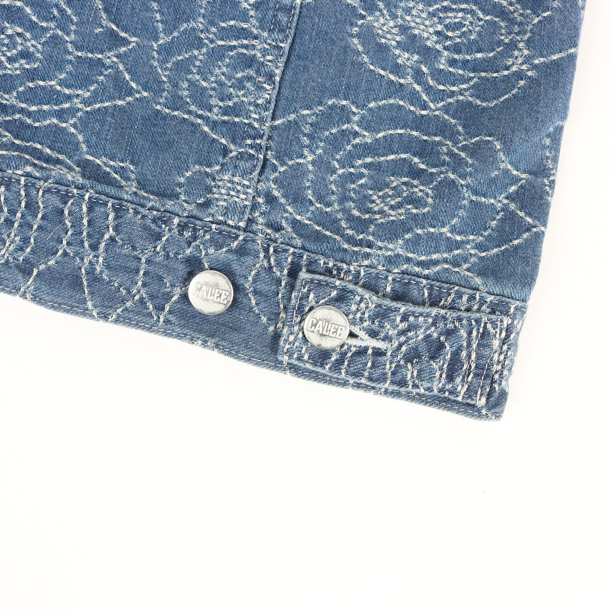 25SS ローズ ジャガード総柄 デニムジャケット(ROSE PATTERN JACQUARD 3RD TYPE DENIM JACKET)