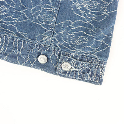 25SS ローズ ジャガード総柄 デニムジャケット(ROSE PATTERN JACQUARD 3RD TYPE DENIM JACKET)