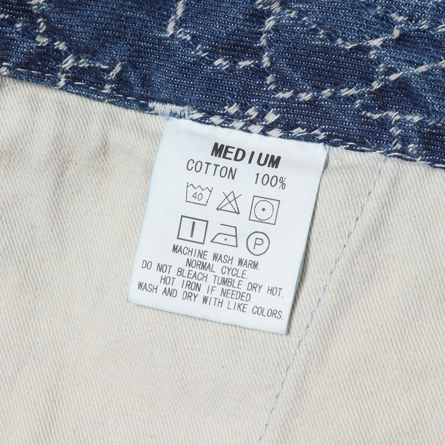 23AW ローズ ジャガード総柄 ワーク デニムパンツ(ROSE PATTERN JACQUARD DENIM SLACKS)