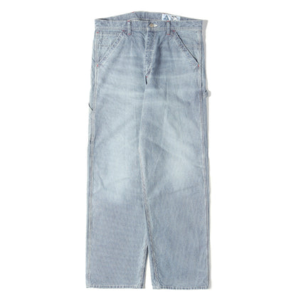 25AW ヴィンテージ加工 ヒッコリー ペインターパンツ(WASHED PAINTER PANTS)