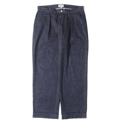 25AW 1タック デニム トラウザーパンツ(VINTAGE REPRODUCT DENIM TUCK TROUSERS)