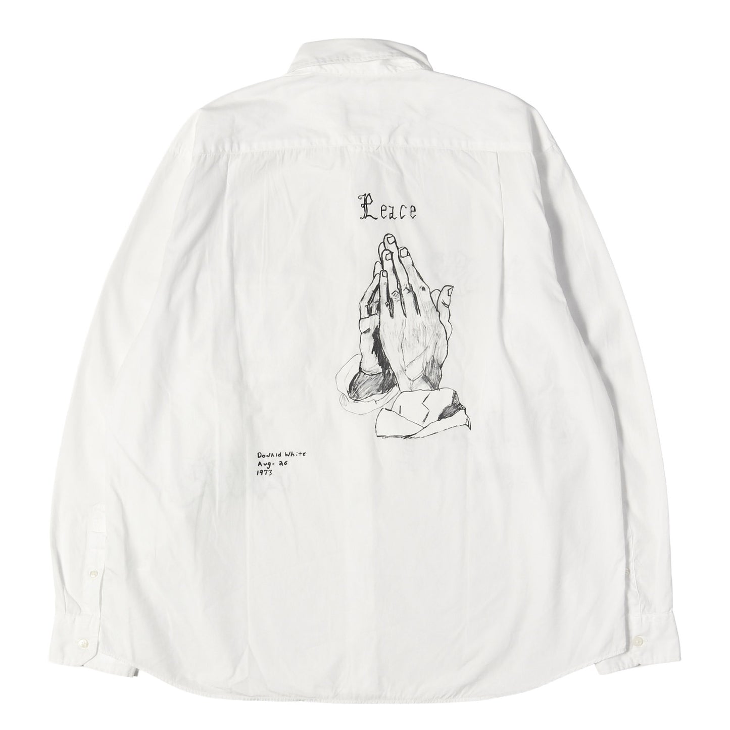 22SS ×Dondi White グラフィティ コットンブロード シャツ(GRAFFITI BIG REGULAR COLLAR SHIRT)