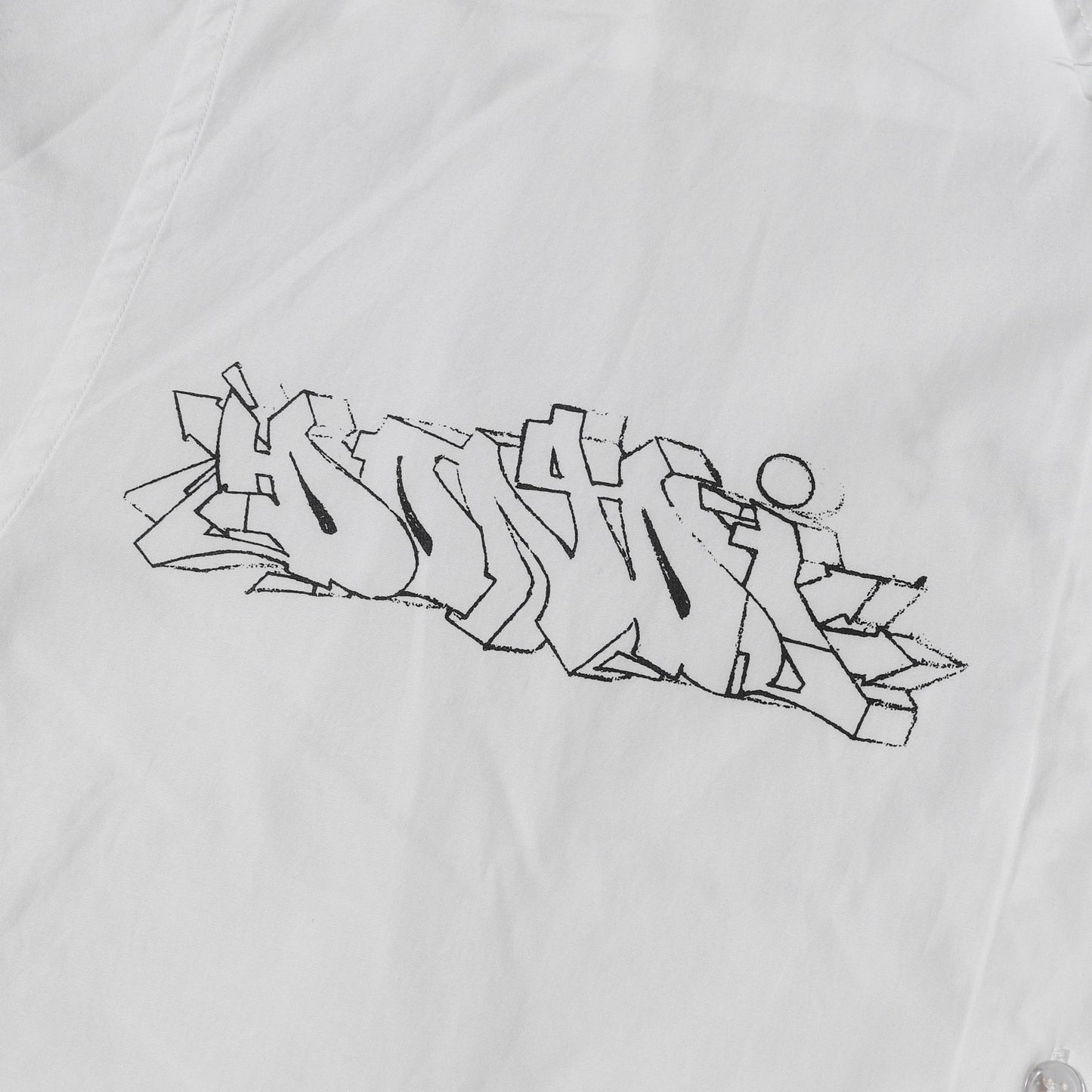 22SS ×Dondi White グラフィティ コットンブロード シャツ(GRAFFITI BIG REGULAR COLLAR SHIRT)