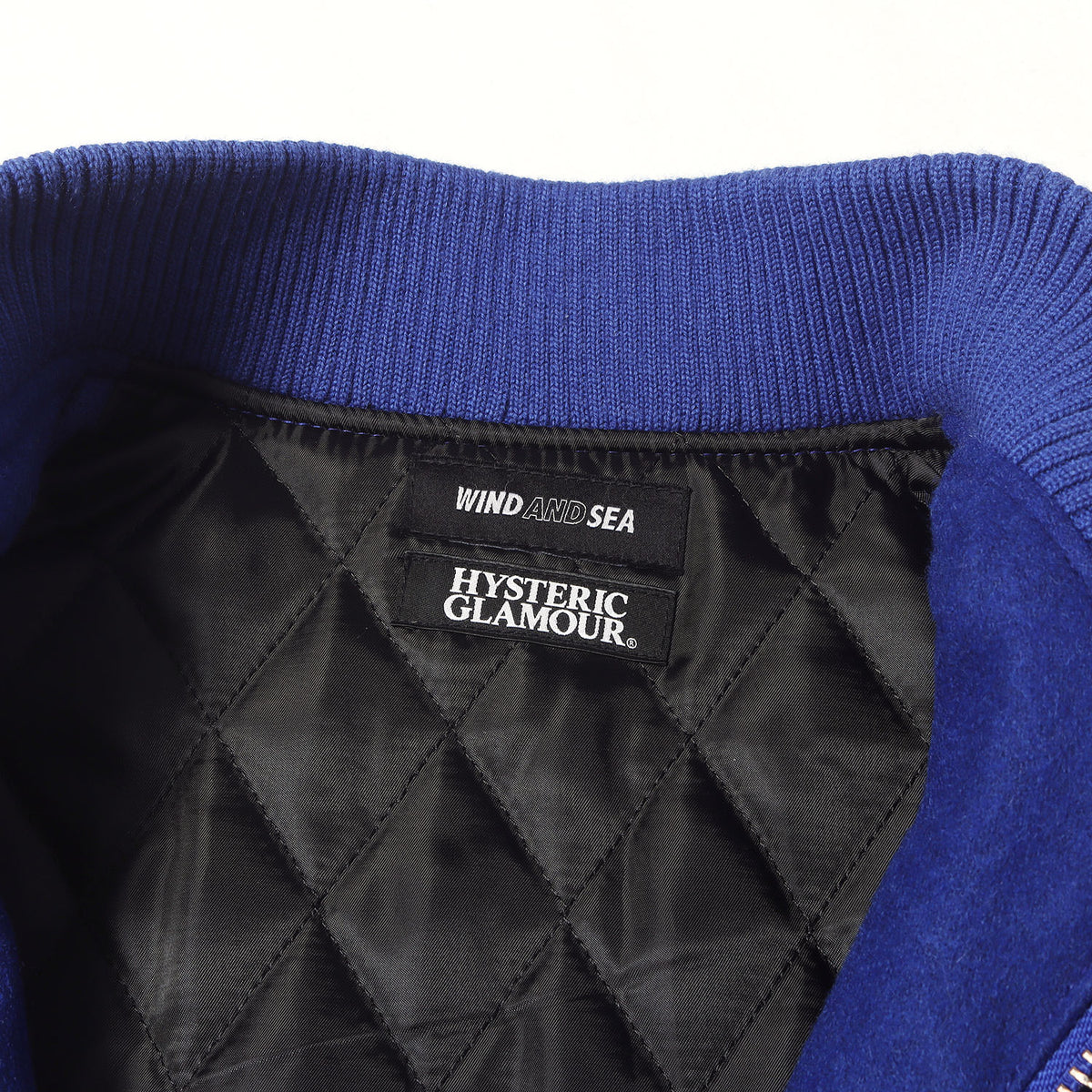 ×HYSTERIC GLAMOUR 1stモデル 袖レザー メルトン バーシティジャケット / スタジャン(VARSITY JACKET)