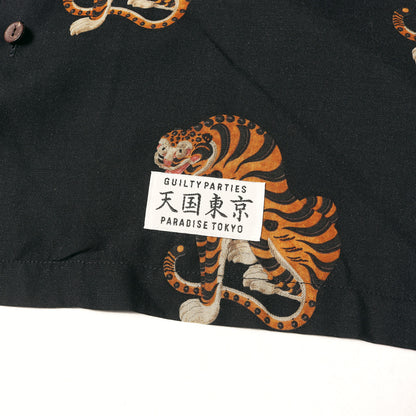 22SS ×TIM LEHI タイガー 虎柄 レーヨン ハワイアンシャツ / アロハシャツ(HAWAIIAN SHIRT)