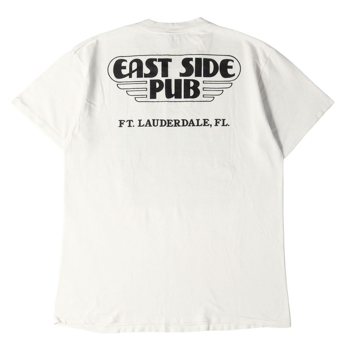 [Goodデザイン] 90s EAST SIDE PUB 両面プリント Tシャツ / グアテマラ製 DELTA