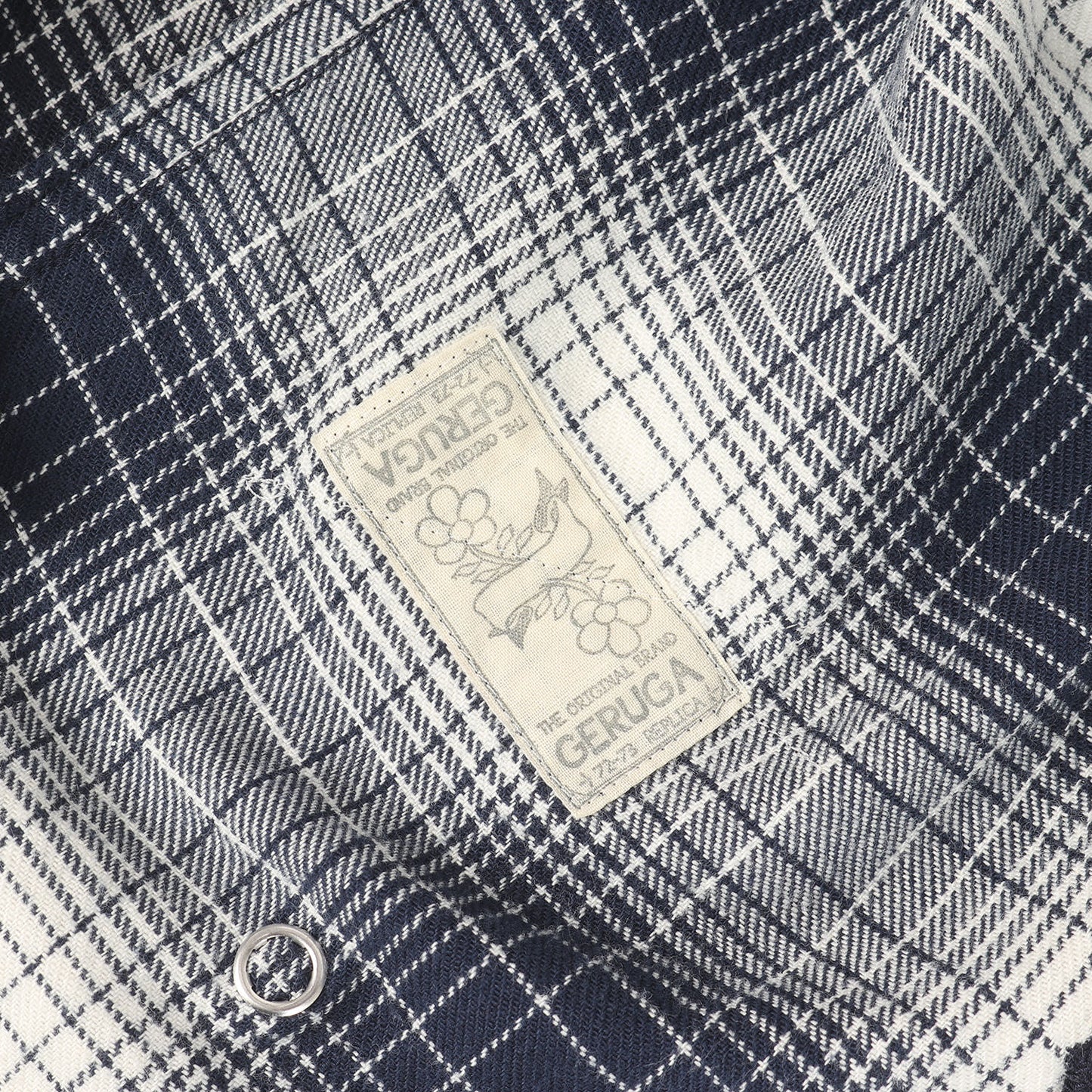 23AW ノーカラー オンブレチェック フランネルシャツ(NO COLLAR SHIRTS OMBRE CHECK)