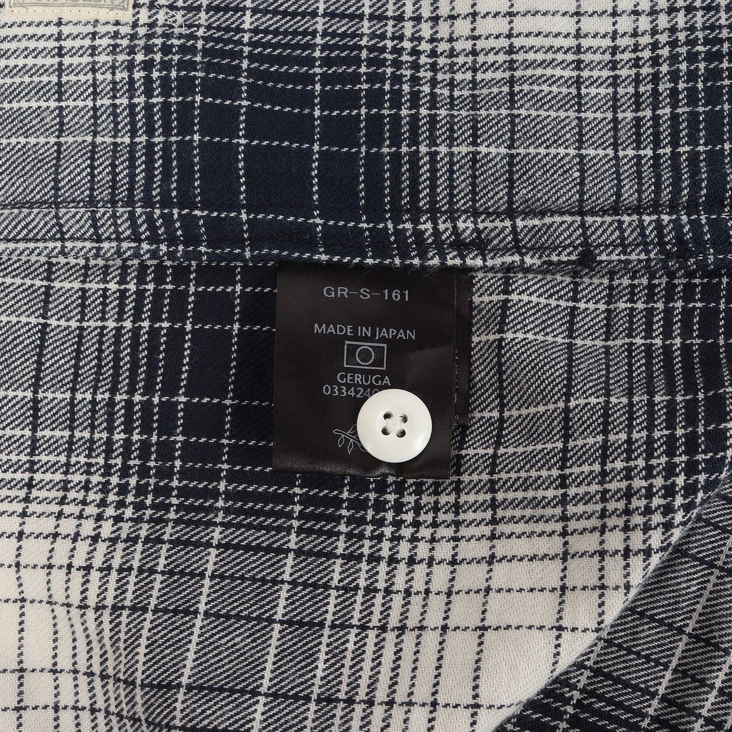 23AW ノーカラー オンブレチェック フランネルシャツ(NO COLLAR SHIRTS OMBRE CHECK)