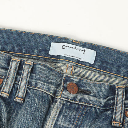 ×Soulgoods ダメージリペア加工 デニムパンツ(SG REGULAR TAPERED REMAKE 5P PANTS)