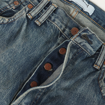 ×Soulgoods ダメージリペア加工 デニムパンツ(SG REGULAR TAPERED REMAKE 5P PANTS)