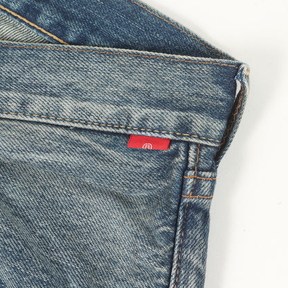 ×Soulgoods ダメージリペア加工 デニムパンツ(SG REGULAR TAPERED REMAKE 5P PANTS)