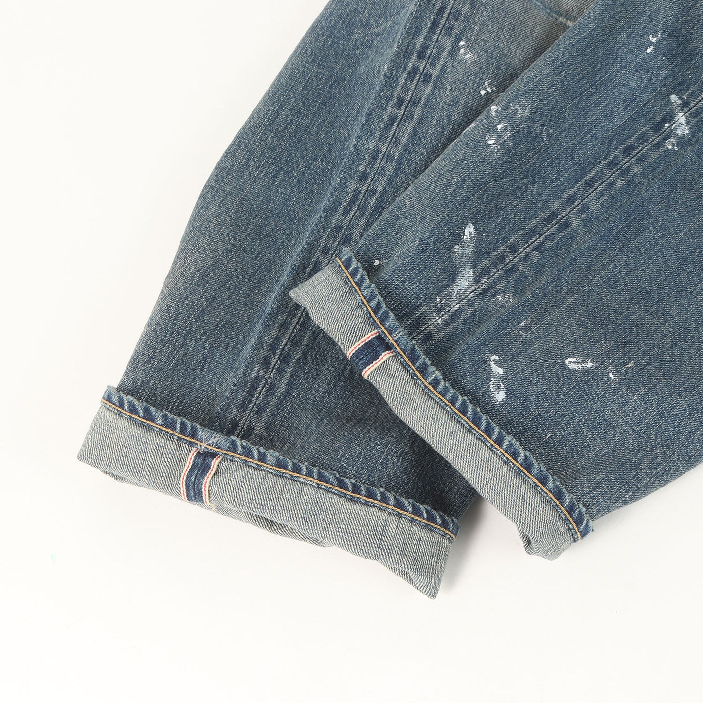 ×Soulgoods ダメージリペア加工 デニムパンツ(SG REGULAR TAPERED REMAKE 5P PANTS)