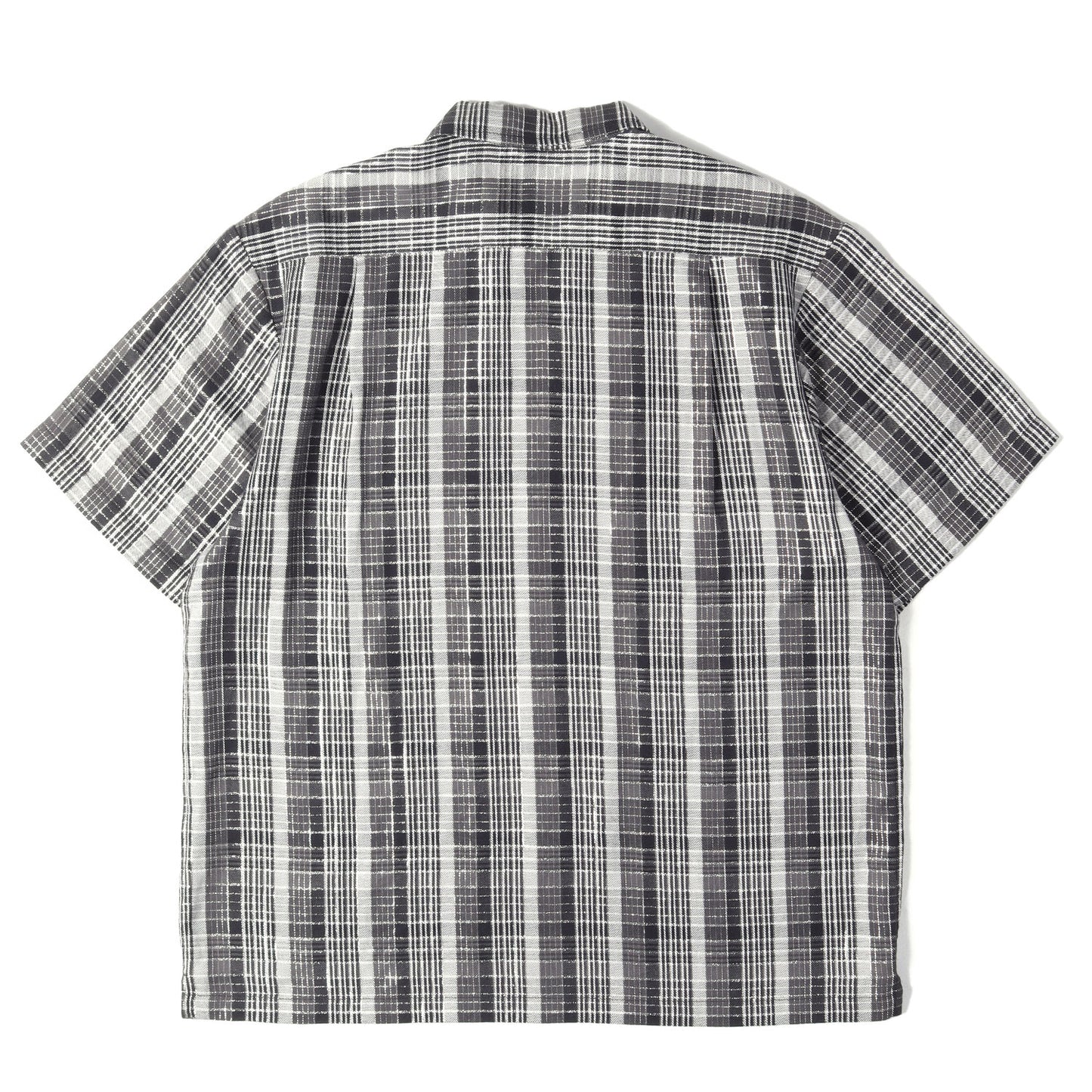 23SS ラメチェック 半袖 ネルシャツ(Metallic Plaid S/S Shirt)