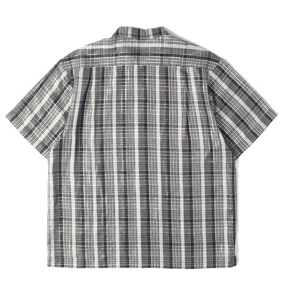 23SS ラメチェック 半袖 ネルシャツ(Metallic Plaid S/S Shirt)