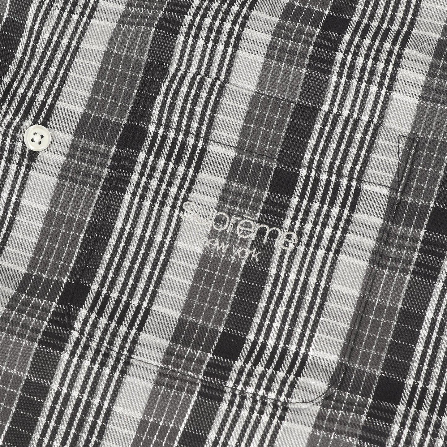 23SS ラメチェック 半袖 ネルシャツ(Metallic Plaid S/S Shirt)
