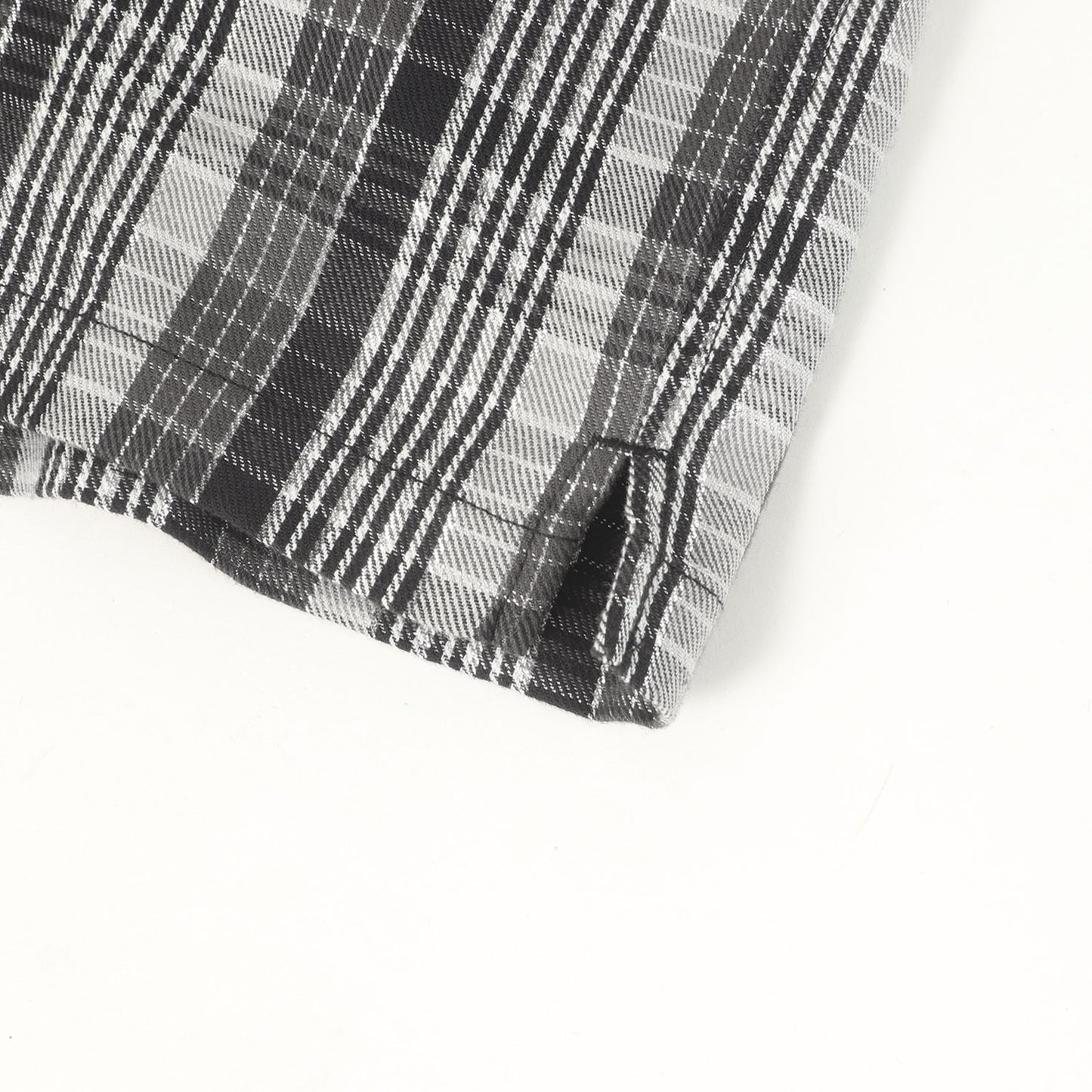 23SS ラメチェック 半袖 ネルシャツ(Metallic Plaid S/S Shirt)