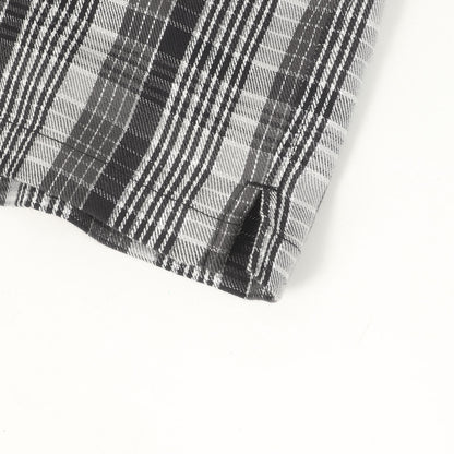 23SS ラメチェック 半袖 ネルシャツ(Metallic Plaid S/S Shirt)
