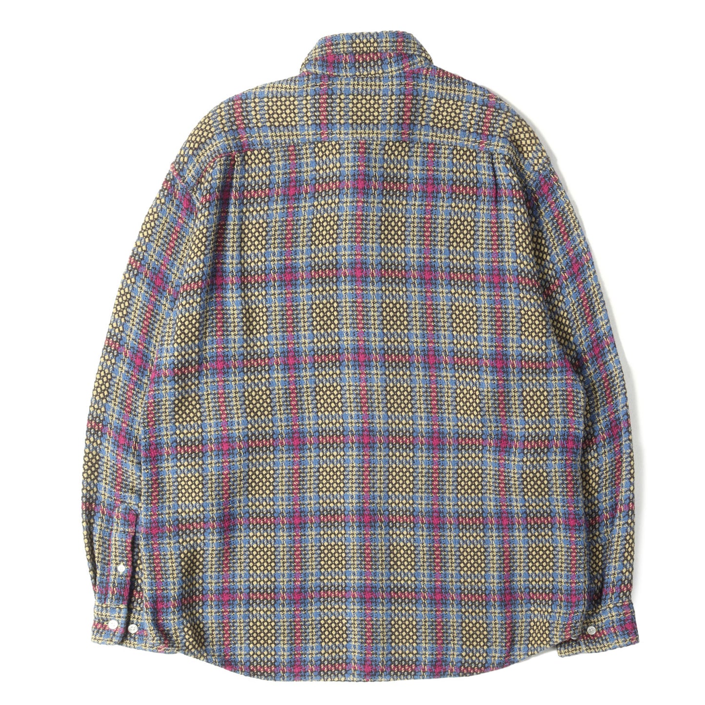 23SS バスケット ウィーブ チェックシャツ(Basket Weave Plaid Shirt)
