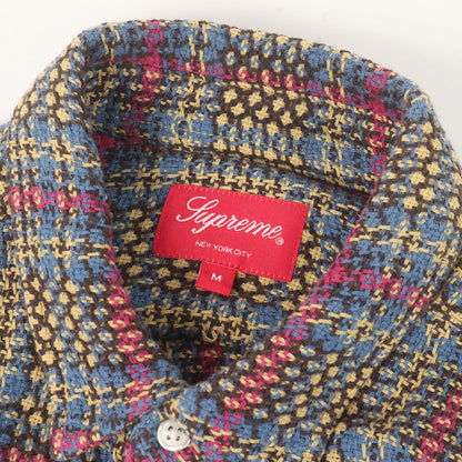 23SS バスケット ウィーブ チェックシャツ(Basket Weave Plaid Shirt)