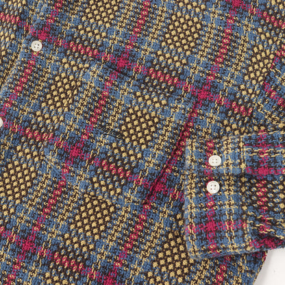 23SS バスケット ウィーブ チェックシャツ(Basket Weave Plaid Shirt)