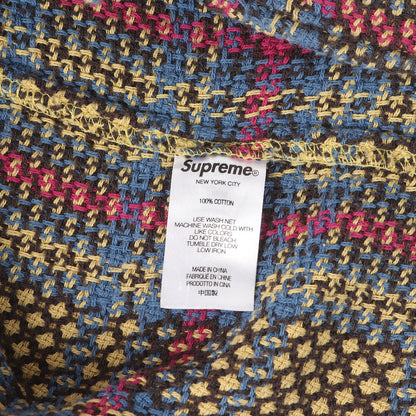 23SS バスケット ウィーブ チェックシャツ(Basket Weave Plaid Shirt)