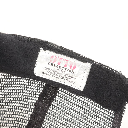 ×black eddie パッチ付き メッシュキャップ