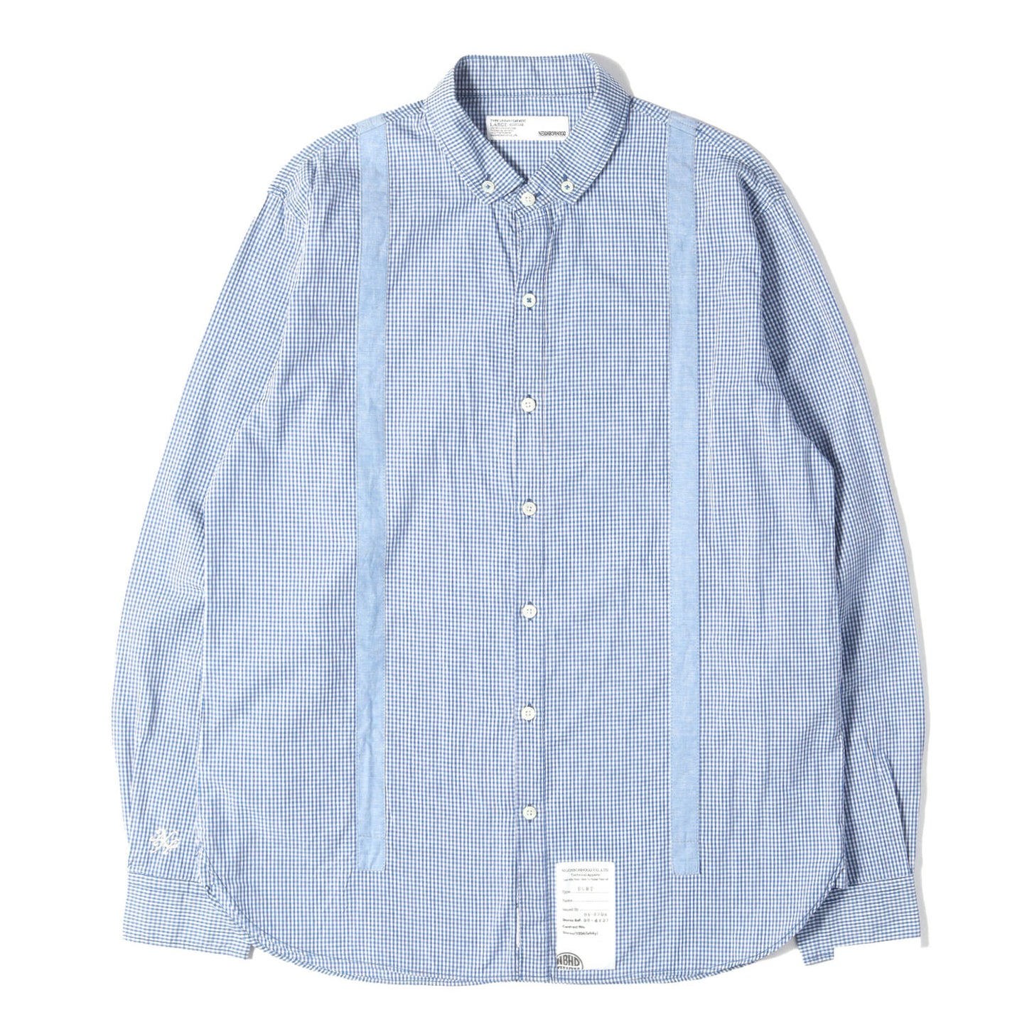 フェイクサスペンダー ギンガムチェック ボタンダウンシャツ(SUS / C-SHIRT. LS)