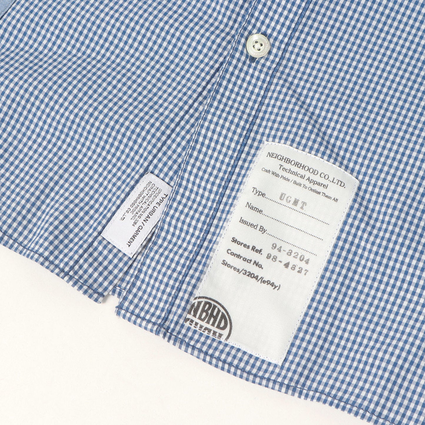 フェイクサスペンダー ギンガムチェック ボタンダウンシャツ(SUS / C-SHIRT. LS)