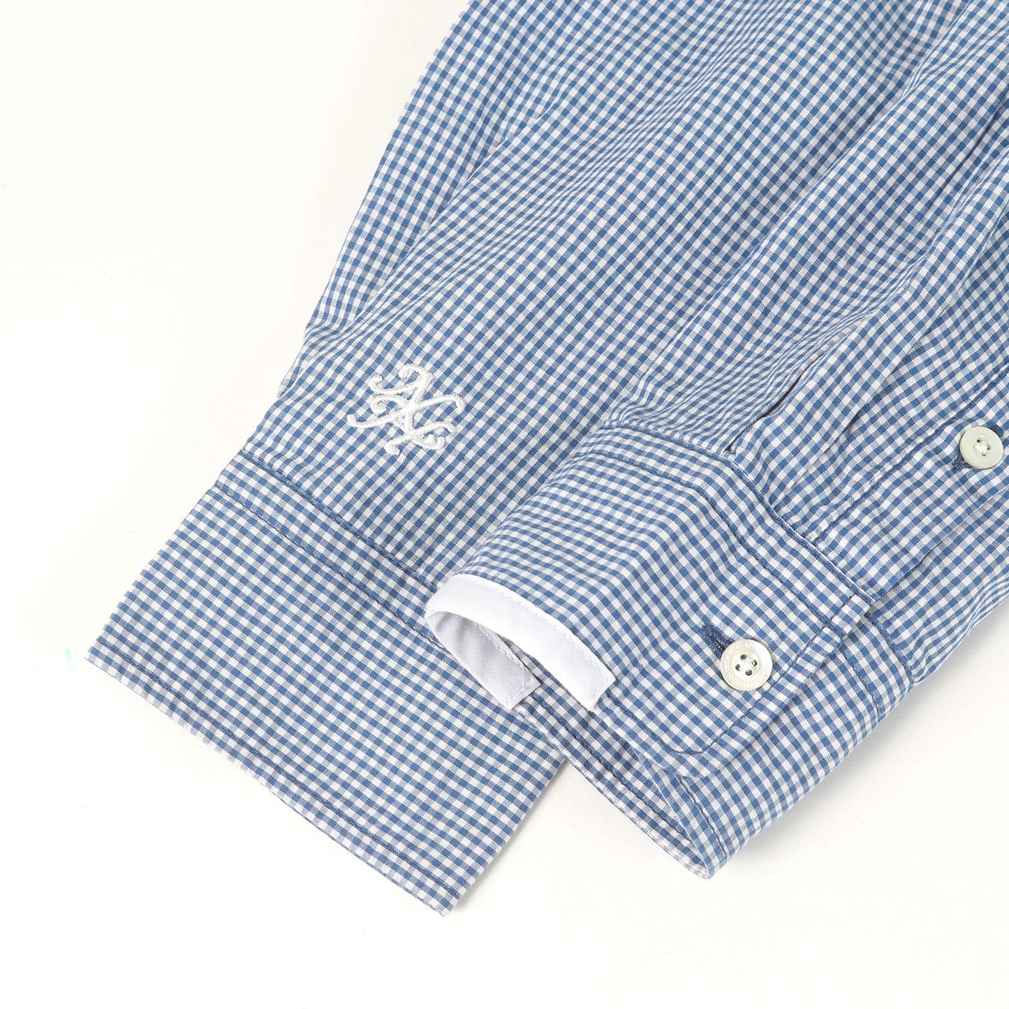 フェイクサスペンダー ギンガムチェック ボタンダウンシャツ(SUS / C-SHIRT. LS)