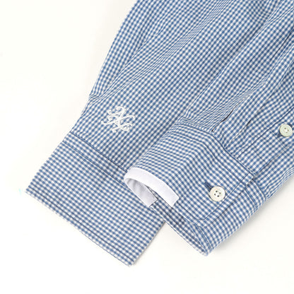 フェイクサスペンダー ギンガムチェック ボタンダウンシャツ(SUS / C-SHIRT. LS)