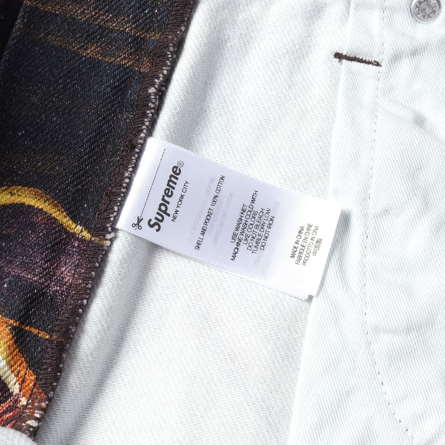 25SS ×Ernie Barnes 総柄グラフィック バギー デニムショーツ(Baggy Denim Short)
