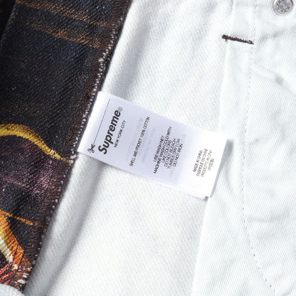 25SS ×Ernie Barnes 総柄グラフィック バギー デニムショーツ(Baggy Denim Short)