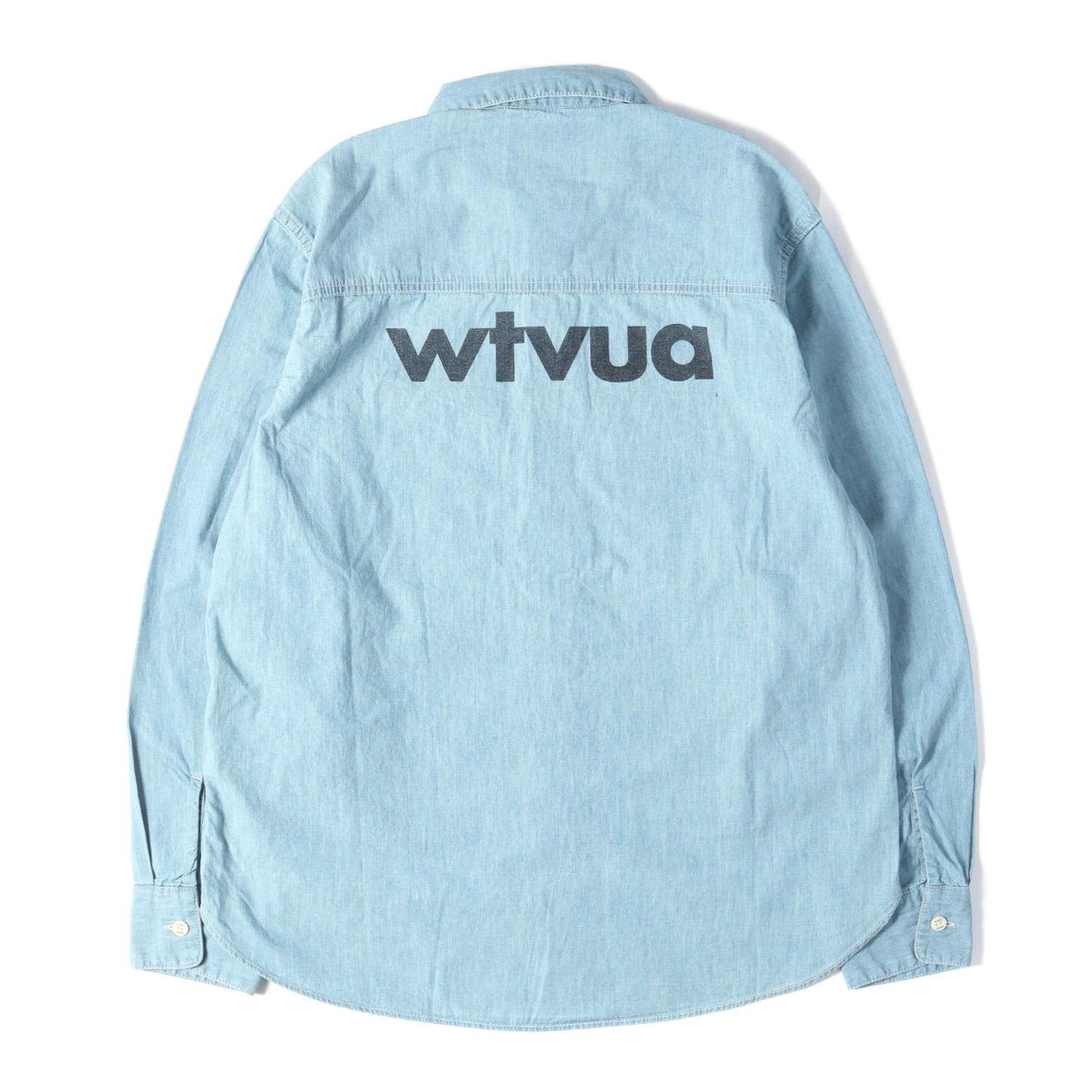 26SS wtvuaロゴ シャンブレーシャツ(CB / LS / COTTON. CHAMBRAY)
