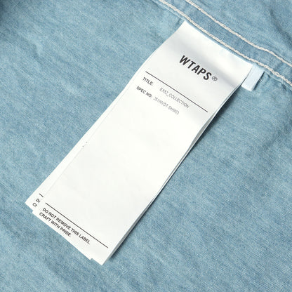 26SS wtvuaロゴ シャンブレーシャツ(CB / LS / COTTON. CHAMBRAY)