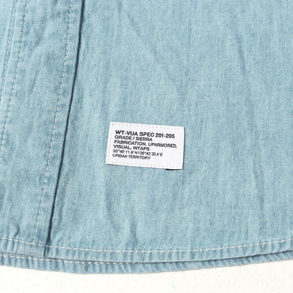 26SS wtvuaロゴ シャンブレーシャツ(CB / LS / COTTON. CHAMBRAY)