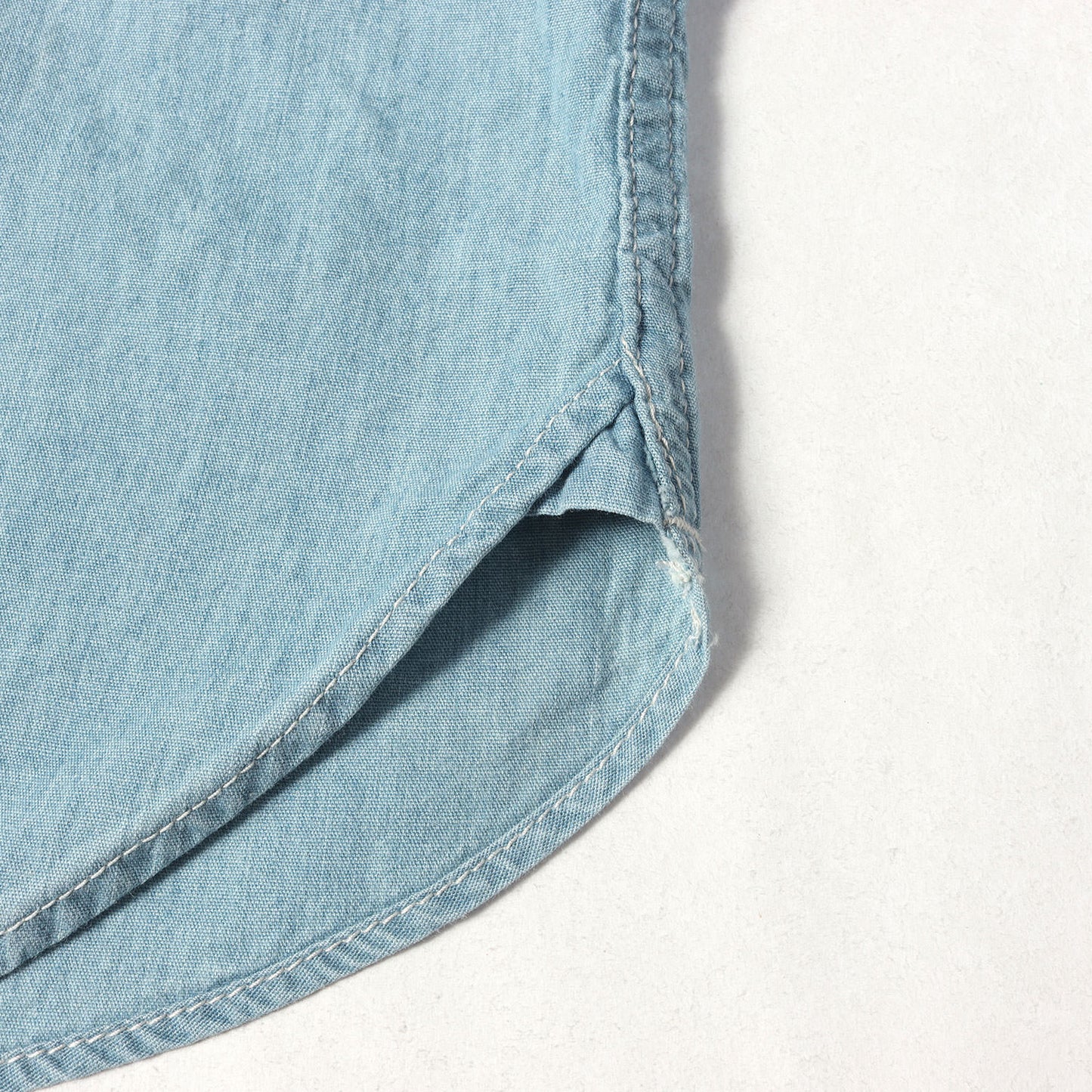 26SS wtvuaロゴ シャンブレーシャツ(CB / LS / COTTON. CHAMBRAY)