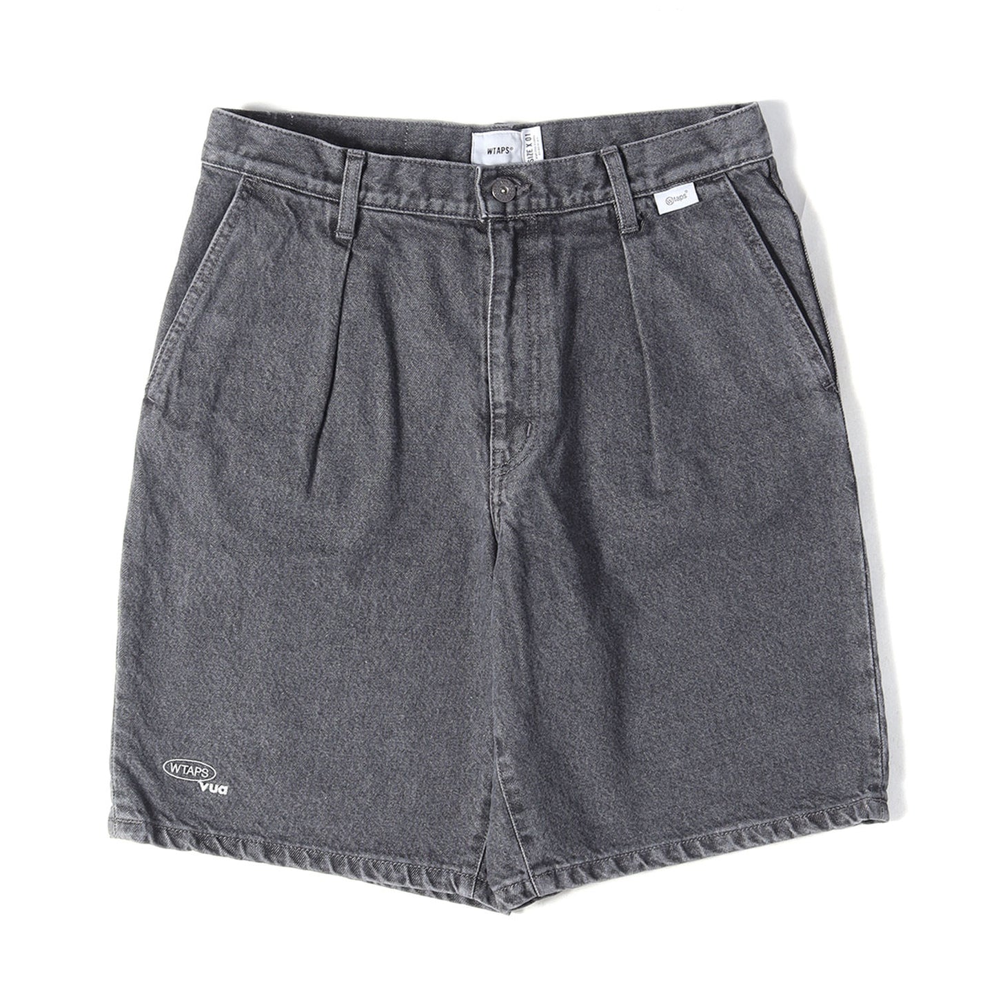 26SS ストーンバイオブリーチ加工 デニムショーツ(BLUES STRAIGHT / SHORTS / COTTON. DENIM)