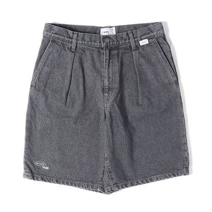 26SS ストーンバイオブリーチ加工 デニムショーツ(BLUES STRAIGHT / SHORTS / COTTON. DENIM)