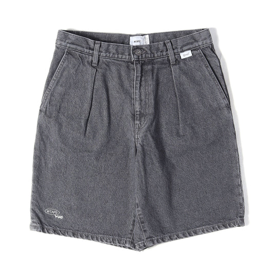 26SS ストーンバイオブリーチ加工 デニムショーツ(BLUES STRAIGHT / SHORTS / COTTON. DENIM)