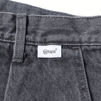 26SS ストーンバイオブリーチ加工 デニムショーツ(BLUES STRAIGHT / SHORTS / COTTON. DENIM)