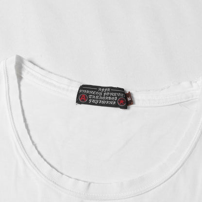 00s ダメージ加工 ワンポイント刺繍 Tシャツ