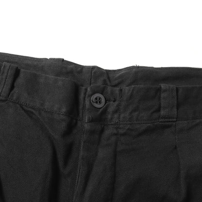 [人気 黒染め] 50s - 60s フランス軍 実物 M-52 後期 ワンタック チノパンツ