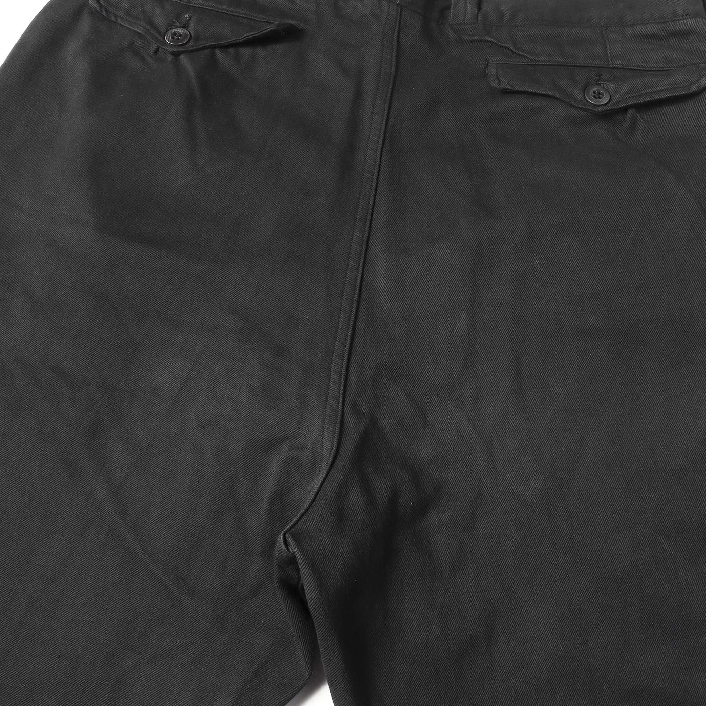 [人気 黒染め] 50s - 60s フランス軍 実物 M-52 後期 ワンタック チノパンツ